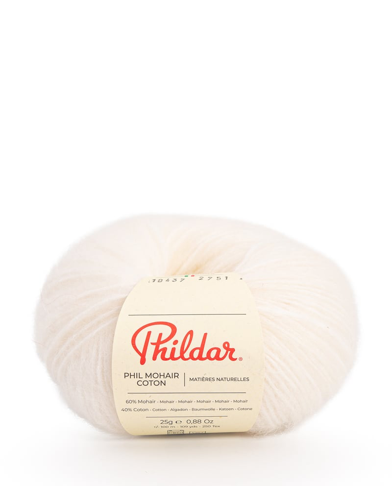 Mohair Coton (craie)
